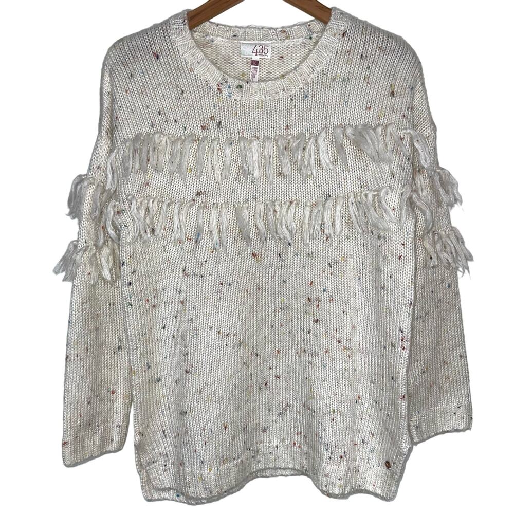 Matilda Jane 435 Turtle Dove Fringe Confetti Knit Girls Sweater Size 16